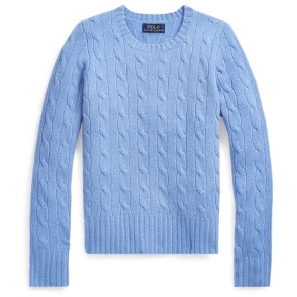 POLO RALPH LAUREN Girl's' Cable-Knit Cashmere Sweater in New Litchfield - Picture 1 of 2